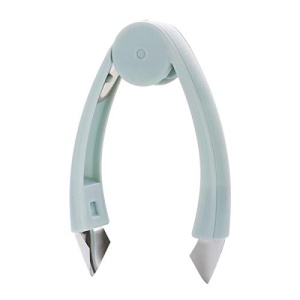 Strawberry Huller Stem Remover Tomato Corer Potato Pineapple Carrot Cutter Tool Kitchen Gadget Tweezers Peeler Utensil Clip for Fruit and Vegetable (Blue)