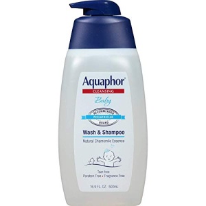 Aquaphor Baby Cleansing Wash And Shampoo 16 Ounce Pump (500ml) (2 Pack)