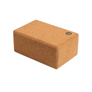 Manduka Yoga Cork Block - Yoga Prop and Accessory, Good for Travel, Comfortable Edges, Lightweight, Extra Firm Cork, 4" x 6" x 9" (10 x 15 x 22.5 cm) (Pack of 2)